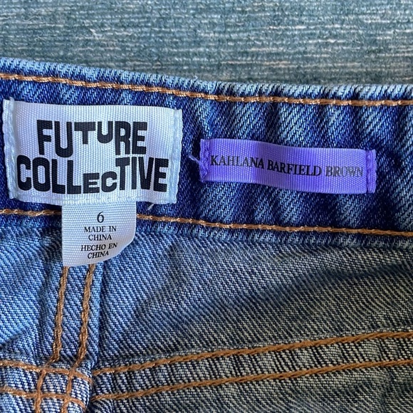 Future Collective Western Blue Denim Skirt - Picture 4 of 6